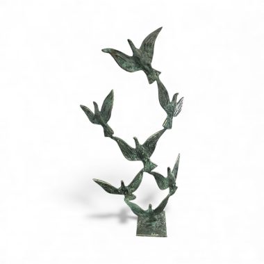 JOHN BEHAN RHA (B.1938) Bronze Birds in Flight