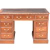 ANTIQUE MAHOGANY DOUBLE PEDESTAL DESK